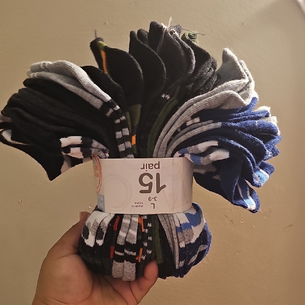 Wonder Nation Boys' No Show Socks - Black and Gray